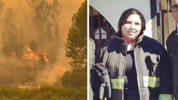 Confirman muerte de bombera: Falleció combatiendo incendio en Santa Juana