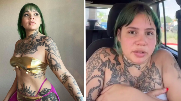 "Tienes rollos en la espalda": Mujer dejó su tatuaje a medias tras ser juzgada por su tatuador
